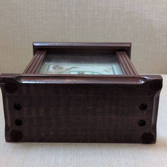 Vintage Handcrafted Cross Stitch Duck Battery Operated Wood Mantel Clock 1989 - Picture 9 of 13